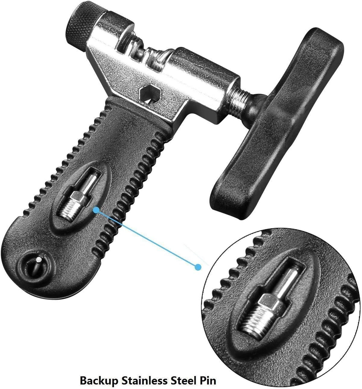 Oumers Universal Bike Chain Tool with Chain Hook, Road and Mountain Bicycle Repair Tool, Bike Chain Splitter Cutter Breaker, Bicycle Remove and Installing - PuriLite