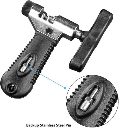 Oumers Universal Bike Chain Tool with Chain Hook, Road and Mountain Bicycle Repair Tool, Bike Chain Splitter Cutter Breaker, Bicycle Remove and Installing - PuriLite
