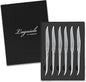 TopKnife Laguiole Forged Steak Knife Set (Set of 6) – Stainless Steel Handle - Gift Box Included - PuriLite
