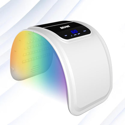 Beuwe Red-Light-for-Face，7 Colors LED Facial Mask Light Red Face Light Skin Care at Home - PuriLite