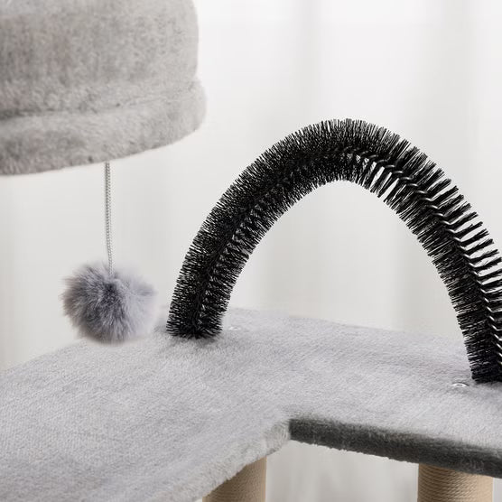 Lounge & Co. Zenith 4-Level Cat Tree & Grooming Activity Tower