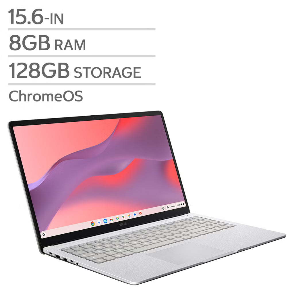 ASUS 15.6" Chromebook Bundle MediaTek Kompanio 540 8GB RAM 128GB