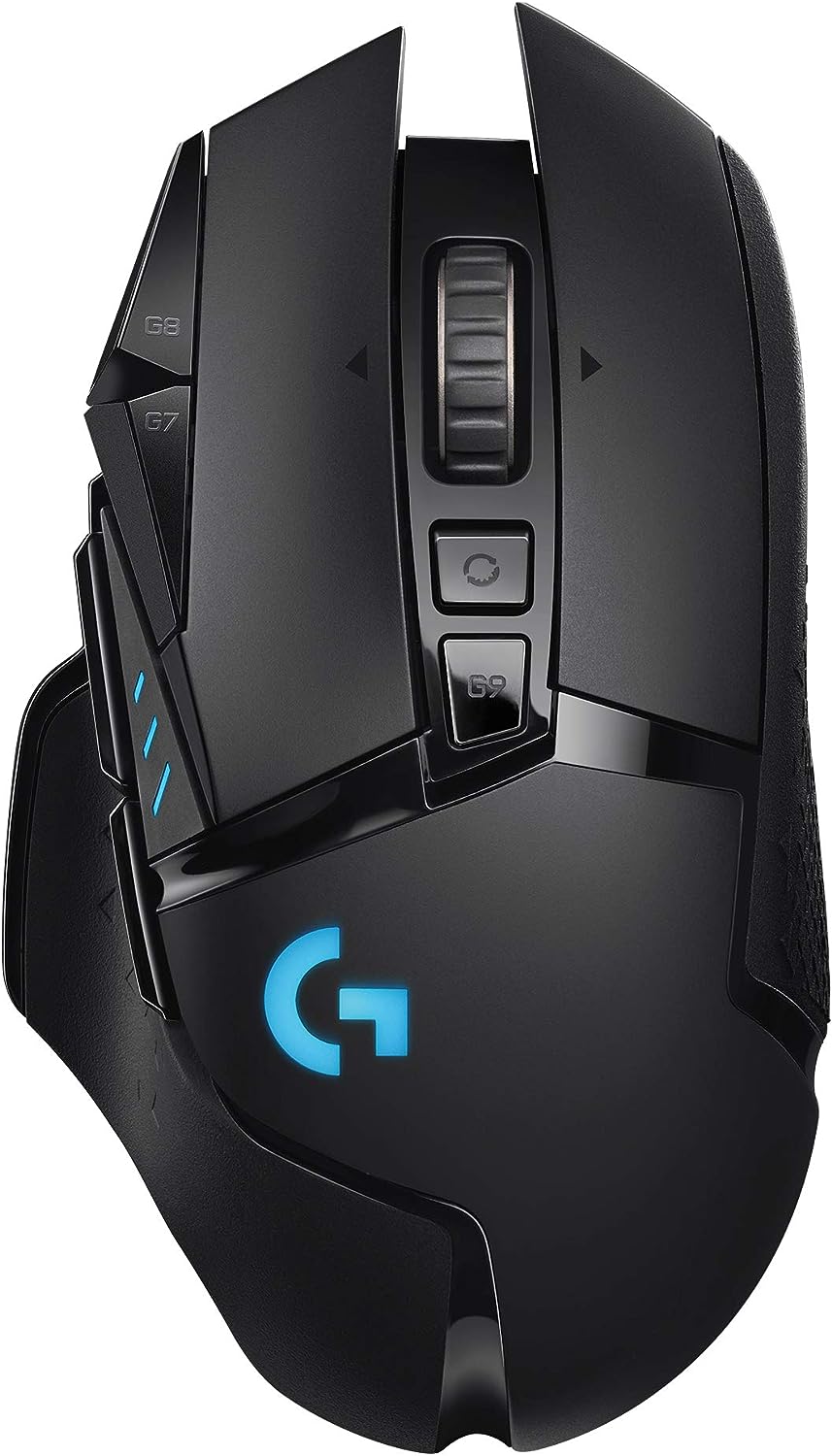 Logitech G502 Lightspeed Wireless Gaming Mouse with Hero 25K Sensor, PowerPlay Compatible, Tunable Weights and Lightsync RGB - Black - PuriLite