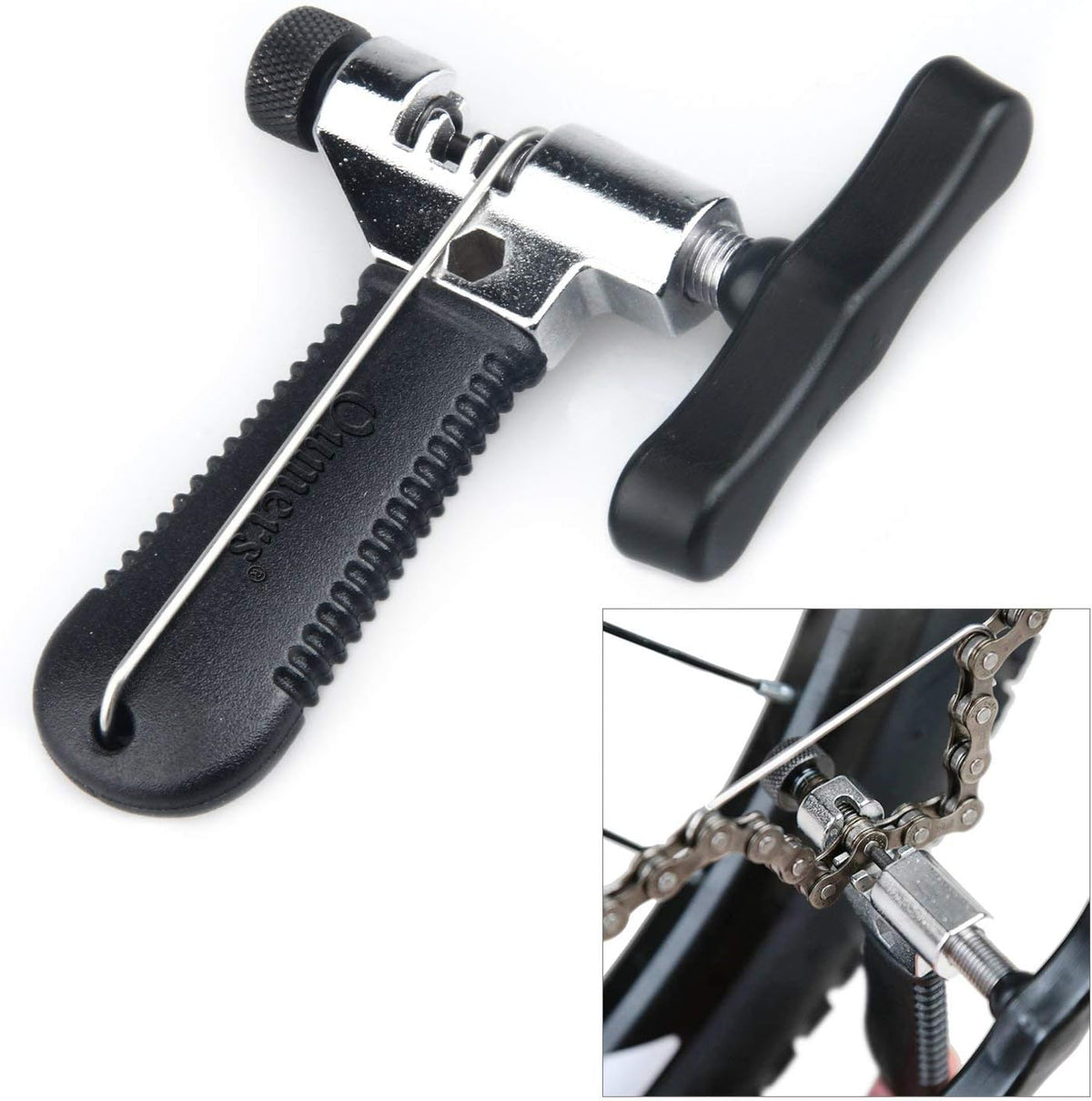 Oumers Universal Bike Chain Tool with Chain Hook, Road and Mountain Bicycle Repair Tool, Bike Chain Splitter Cutter Breaker, Bicycle Remove and Installing - PuriLite