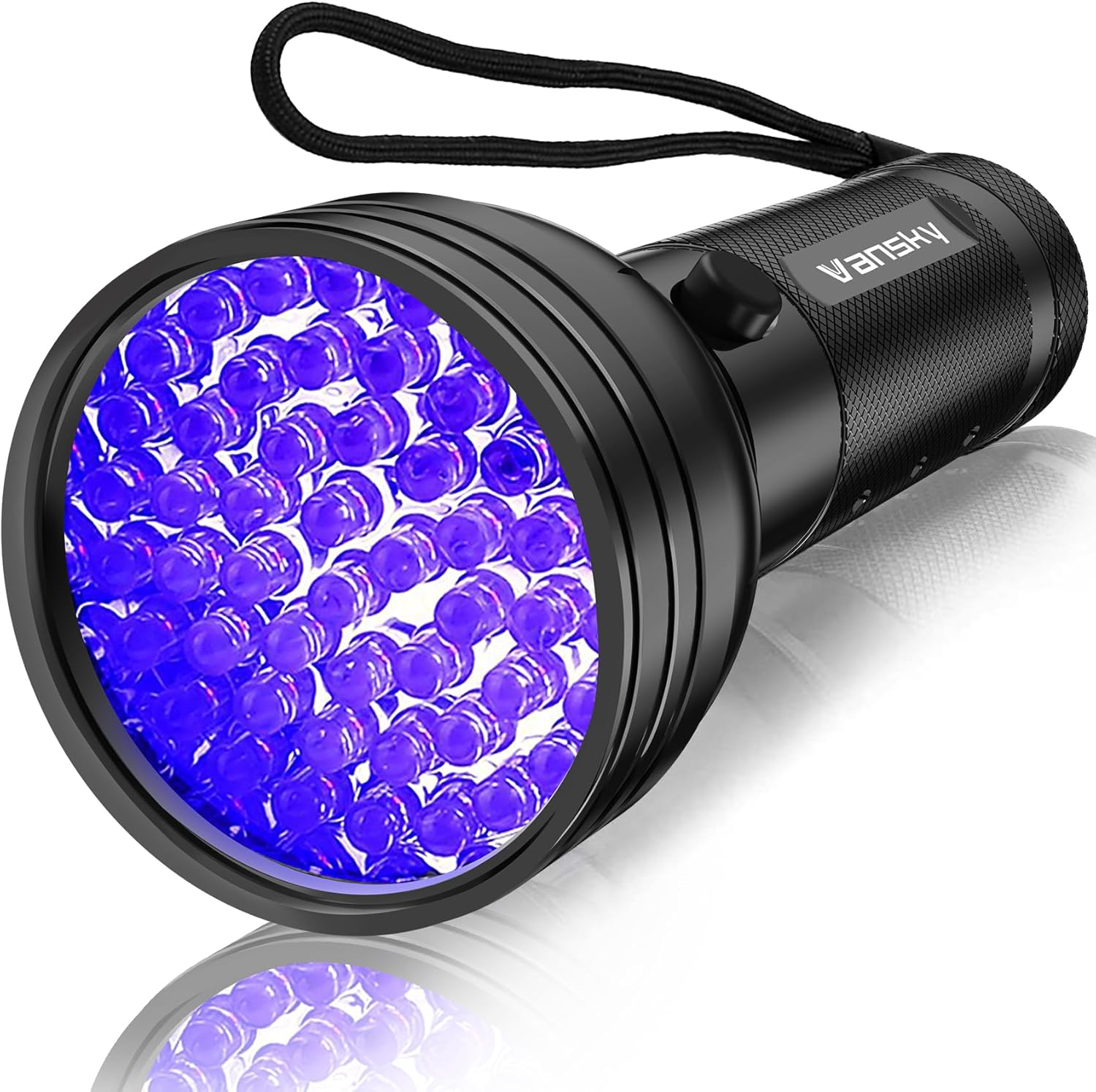 UV Flashlight Black Light UV Lights, Vansky 51 LED Ultraviolet Blacklight Pet Urine Detector for Dog Cat Urine,Dry Stains,Bed Bug, Matching with Pet Odor Eliminator - PuriLite