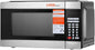 LIVINGbasics Countertop Microwave Oven, 1000W 1.1-Cu. Ft with LED Lighting, Safety Lock, Glass Turntable - PuriLite
