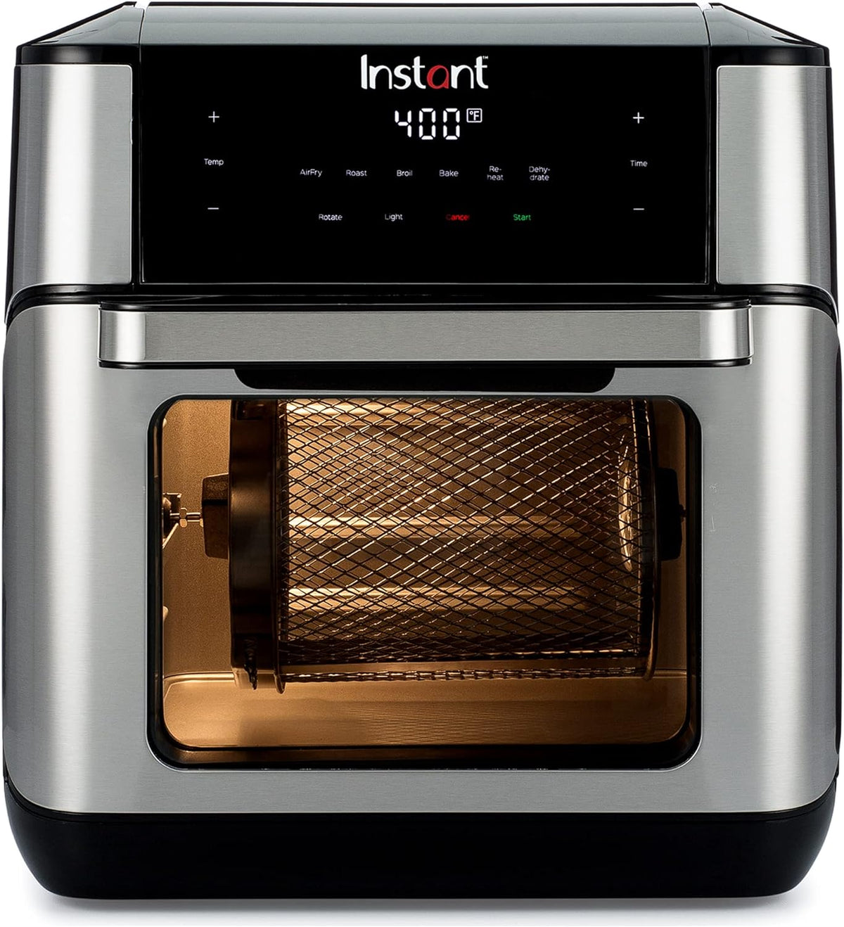 Instant Pot Vortex Plus 10QT Air Fryer Toaster Oven, 7-in-1, EvenCrisp Technology, Crisps, Broils, Bakes, Roasts, Dehydrates, Reheats & Rotisseries, Includes over 100 In-App Recipes, Stainless Steel - PuriLite