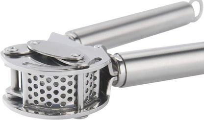Rösle Stainless Steel 9-inch Mincing Garlic / Ginger Press with Scraper - PuriLite