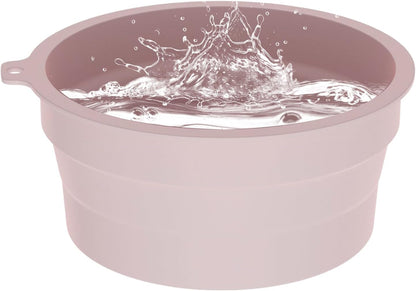 Foldable Ice Bath Bowl, Silicone Beauty Skin Firming Washbasin | Ice Bowl for Face Cold Plunge Chiller,Ideal for Home, Vacation, Traveling, Hotel, Business Trip, Refreshing - PuriLite