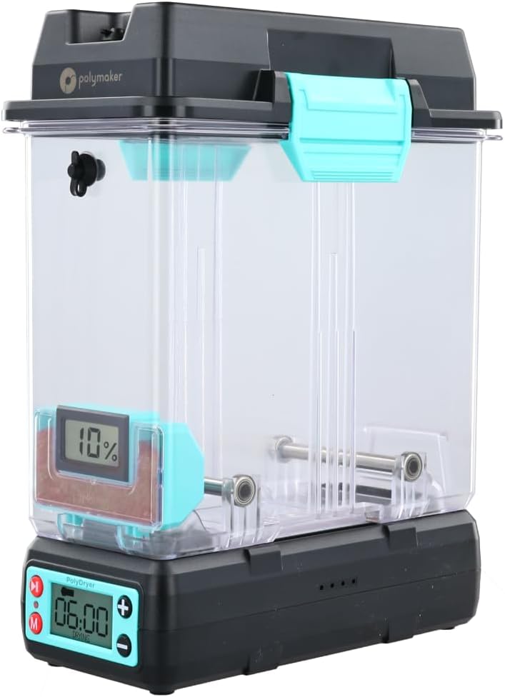Polymaker PolyDryer 3D Printer Filament Dryer & Storage Box – Modular Drying and Sealed Filament Protection with Heat Control for PLA, PETG, ABS, TPU, Nylon - PuriLite