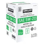Kirkland Signature 5W20 Full Synthetic Motor Oil, 2-pack - PuriLite