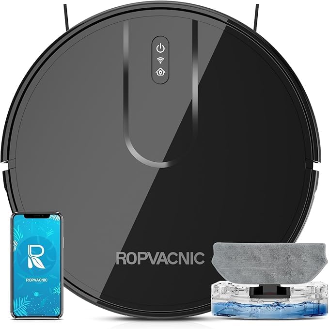 Robot Vacuum Cleaner Robot Vacuum and Mop Combo with 4000Pa Suction, Personalized Cleaning Adjustments, Self-Charging Robotic Vacuum Cleaner, Advanced Obstacle Avoidance - PuriLite