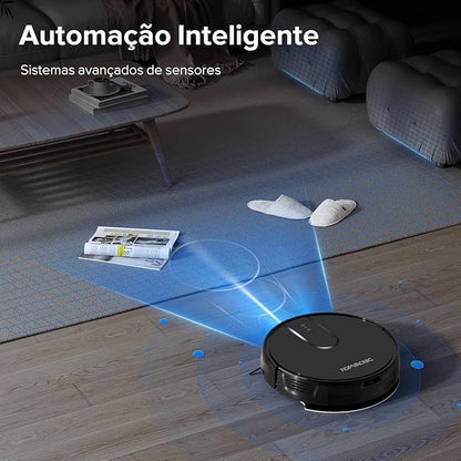 Robot Vacuum Cleaner Robot Vacuum and Mop Combo with 4000Pa Suction, Personalized Cleaning Adjustments, Self-Charging Robotic Vacuum Cleaner, Advanced Obstacle Avoidance - PuriLite