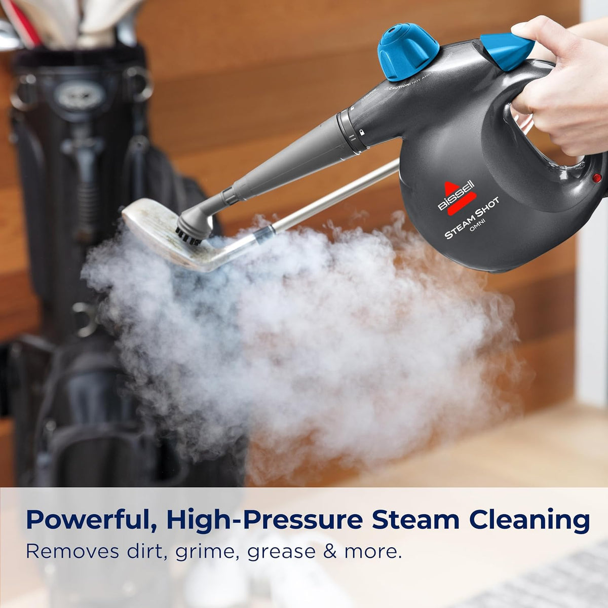BISSELL Steam Shot Omni Handheld Hard Surface Steam Cleaner Titanium - 4171B, New 2024 Model - PuriLite
