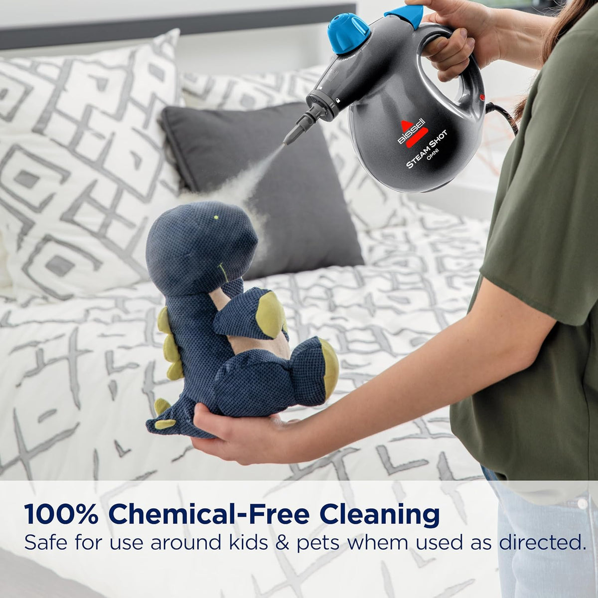 BISSELL Steam Shot Omni Handheld Hard Surface Steam Cleaner Titanium - 4171B, New 2024 Model - PuriLite