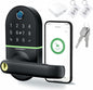 WiFi Smart Door Lock with Handle, THINGSBOLT Fingerprint Keyless Entry, Bluetooth & App Control, Alexa Compatible, Keypad & Key Access, Gateway Included (Black) - PuriLite