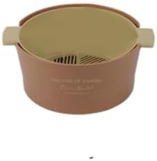 Kitchen Washbas Food Strainer Drain Basket Rotating Drainer Double-Layer Basin Vegetable Fruit Washing Strainer - PuriLite
