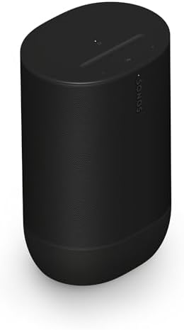 Sonos Move 2 - Black - Wireless Portable Bluetooth Speaker - PuriLite