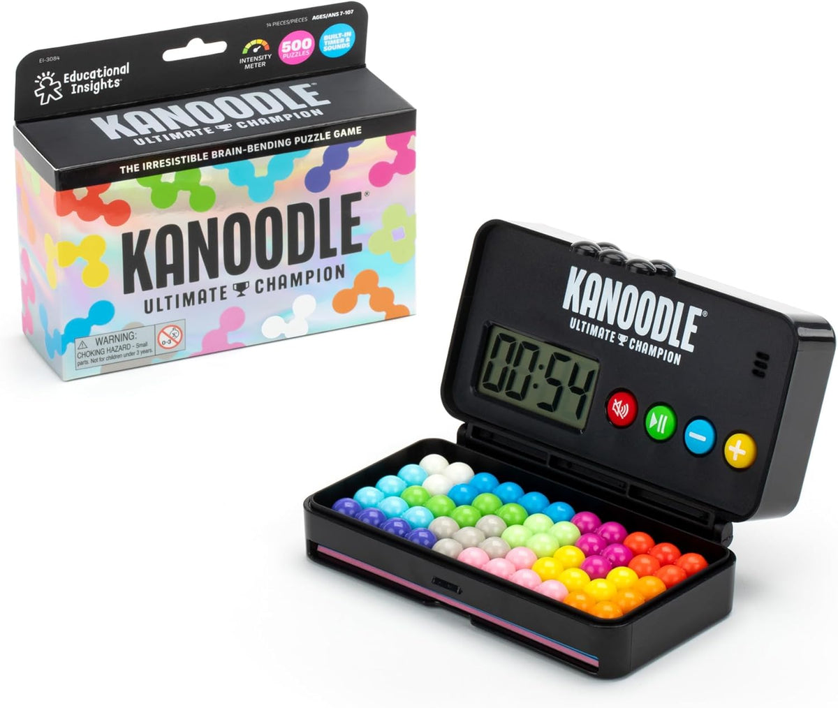 3D Brain Teaser Puzzle Game with Timer, Portable Logic Challenge Toy for Kids, Teens, and Adults Ages 7+ - PuriLite