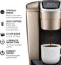 Keurig K-Elite Single Serve K-Cup Pod Coffee Maker, Brushed Gold - PuriLite