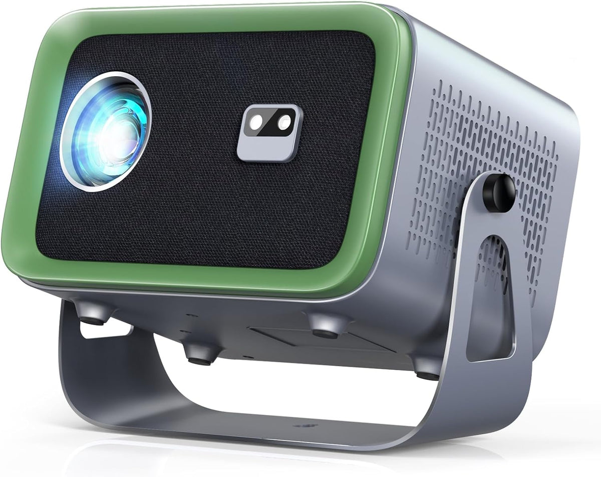 【Auto Focus/Electric Focus】 Native 1080P Projector with WiFi 6 and 360°Rotation Stand, Upgraded Bluetooth 5.3,Portable Projector with 6D Keystone, Mini Projector for TV Stick/PS5/HDMI/Phone - PuriLite