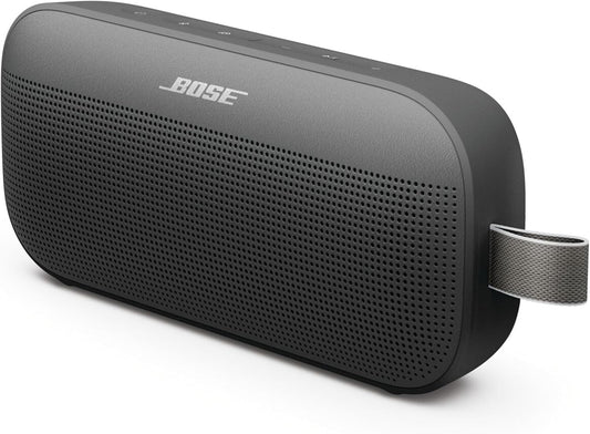New Bose SoundLink Flex Portable Bluetooth Speaker (2nd Gen), Portable Outdoor Speaker with Hi-Fi Audio, Up to 12 Hours Battery Life, Waterproof and Dustproof, Black - PuriLite