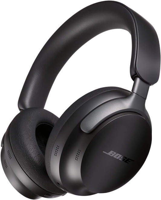 Bose QuietComfort Ultra Wireless Noise Cancelling Headphones with Spatial Audio, Over-The-Ear Headphones with Mic, Up to 24 Hours of Battery Life, Black - PuriLite
