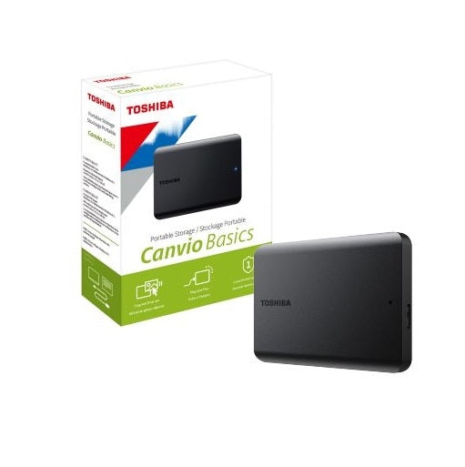 Toshiba HD HDTB540XK3CA 4TB Canvio Basics Portable Hard Drive Black - PuriLite