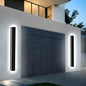 Levxhotty 【Upgraded】 31inch 2pcs Modern Outdoor Wall Light,4.33 Inch Wide Dimmable Linear Outdoor Wall Sconce Waterproof Ip65,Black LED Long Outdoor Lights for Garage Front Door Exterior Wall Lights - PuriLite
