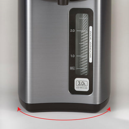 ZOJI Zojirushi CD-WCC30 Micom Water Boiler and Warmer, Silver - PuriLite