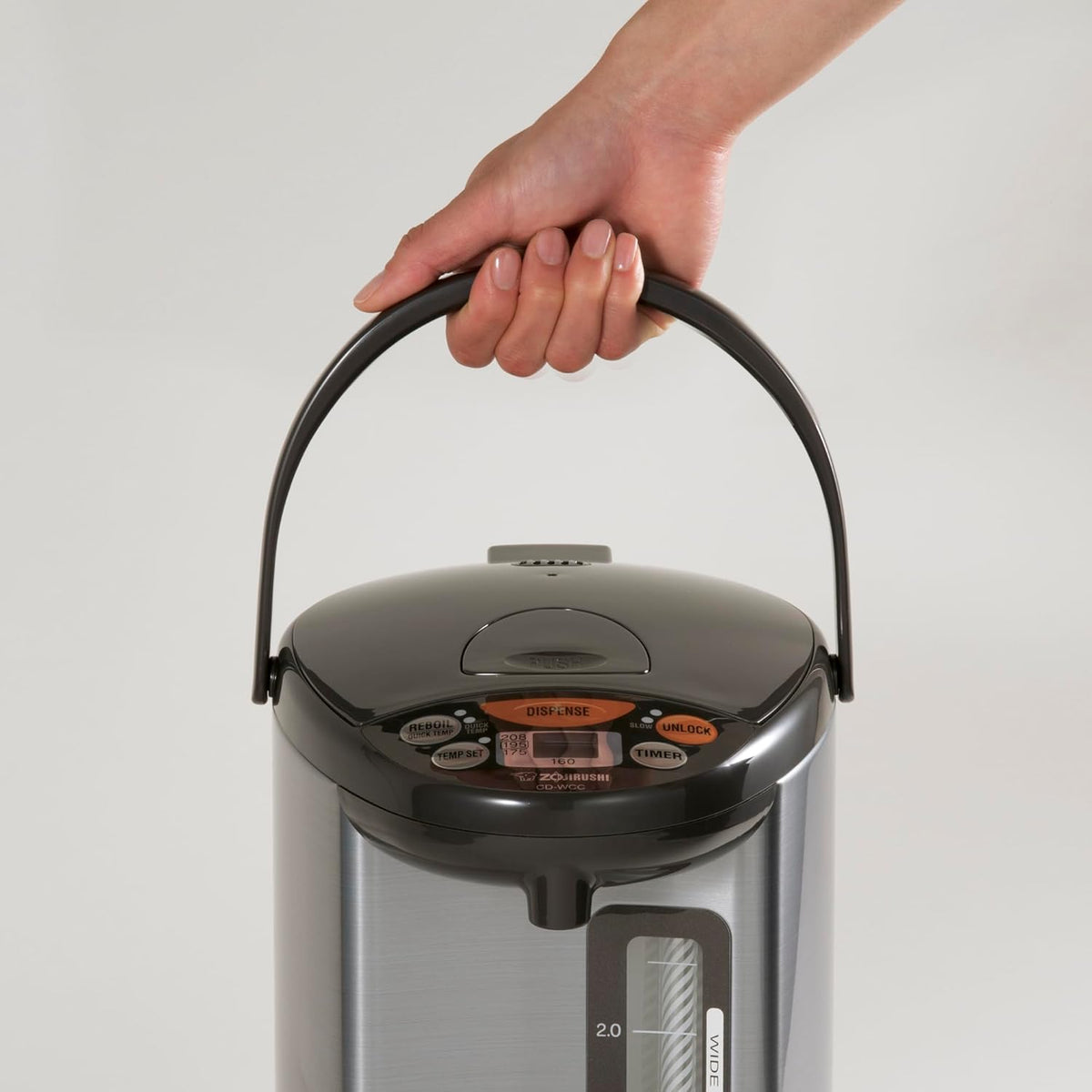 ZOJI Zojirushi CD-WCC30 Micom Water Boiler and Warmer, Silver - PuriLite