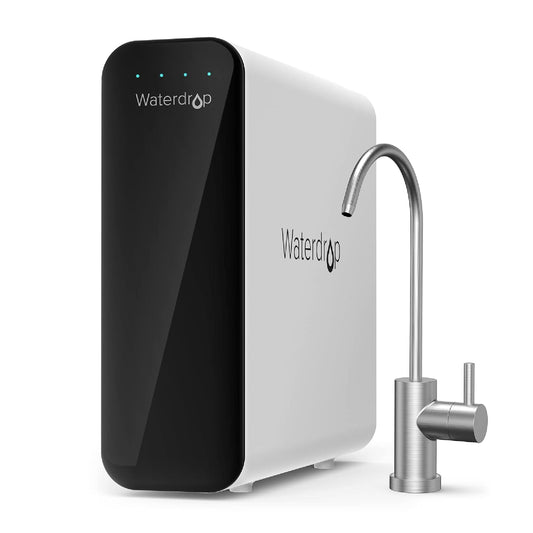 Waterdrop TSU 0.01μm Ultra-Filtration Under Sink Water Filter System, 3-Stage High Capacity, USA Tech, Smart Panel, No Waste Water, 2 Years Lifetime - PuriLite