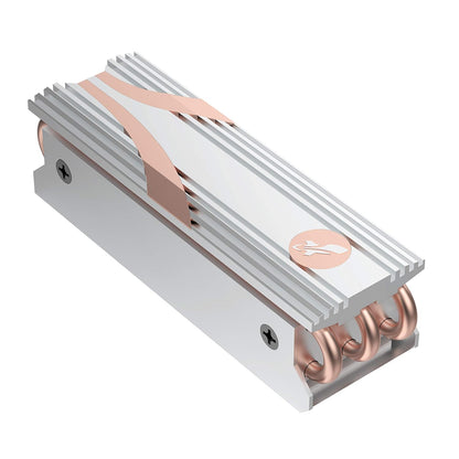 SABRENT SSD M.2 NVMe Heatsink with Built-in Screw, Aluminum m2 heatsink with Thermal Silicone Cooling Pads, NGFF SATA Heat Pipe Cooler fits PC, Desktop Computer, DIY Computer Builder, PS5 (SB-HTSS) - PuriLite