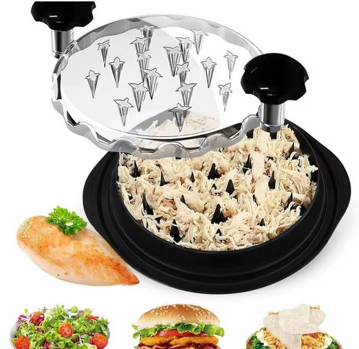 Purilite Select Chicken Shredder Tool with Lid – Plastic Meat Grinder for Shredding Chicken, Pork & Beef, Easy Kitchen Food Prep - PuriLite