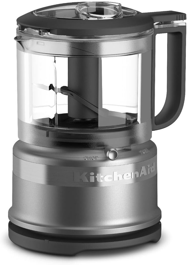 KitchenAid KFC3516CU 3.5 Cup Food Chopper, Contour Silver - PuriLite