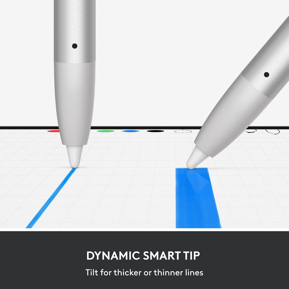 Logitech Crayon Digital Pencil for iPad (iPads with USB-C Ports) Featuring Apple Pencil Technology, No Lag Pixel-Precision, and Dynamic Smart Tip with Fast USB-C Charge - Silver - PuriLite
