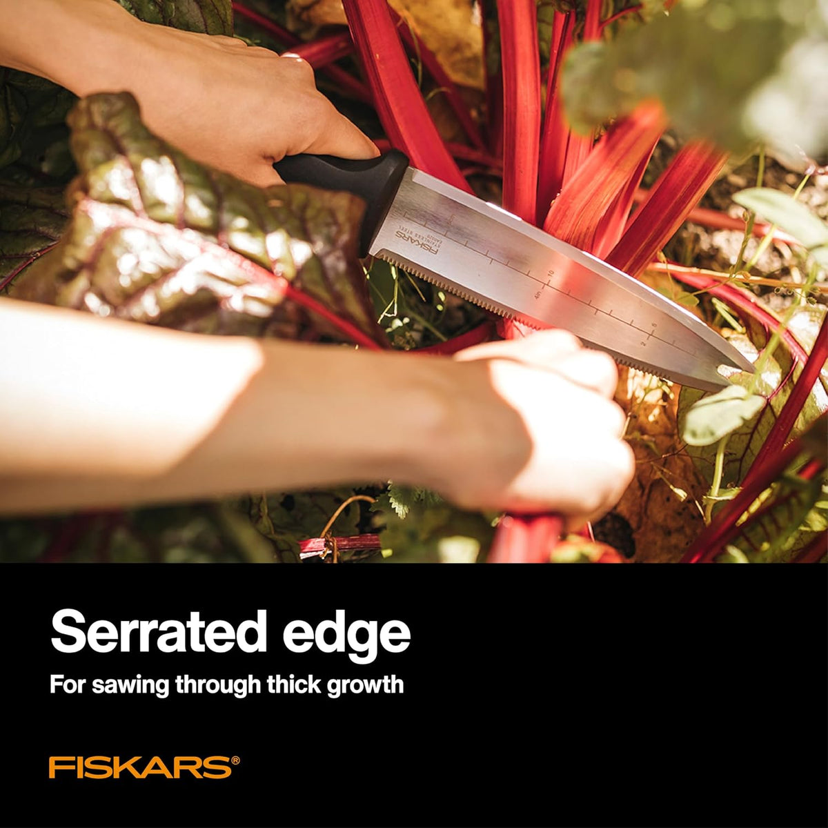 Fiskars 340130-1001 Garden Hori Knife with Sheath, Black - PuriLite