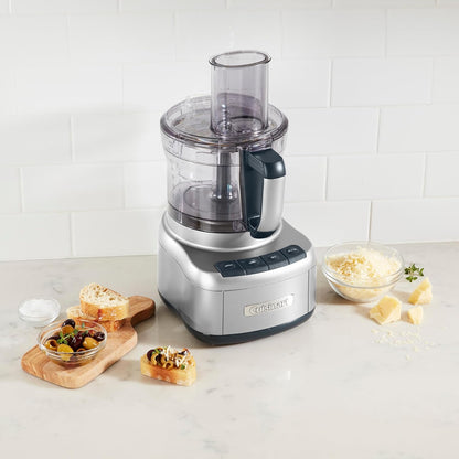 Cuisinart Elemental 8-Cup (2L) Food Processor with Attachments, 350W, Silver (FP-8SVEC) - PuriLite