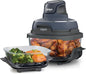 Ninja Crispi Air Fryer, Microwave, Freezer & Dishwasher Safe, Non Toxic Glass Portable Cooking System, 4 QT & 6 Cup Glass Containers with Storage Lids, Easy Meals, Air Fry, Bake, & More Grey, FN101CGY - PuriLite