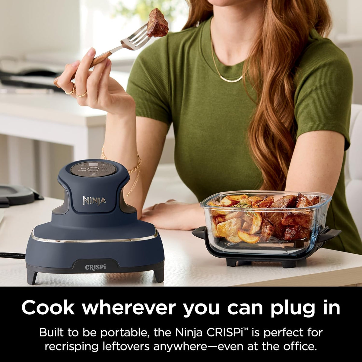 Ninja Crispi Air Fryer, Microwave, Freezer & Dishwasher Safe, Non Toxic Glass Portable Cooking System, 4 QT & 6 Cup Glass Containers with Storage Lids, Easy Meals, Air Fry, Bake, & More Grey, FN101CGY - PuriLite