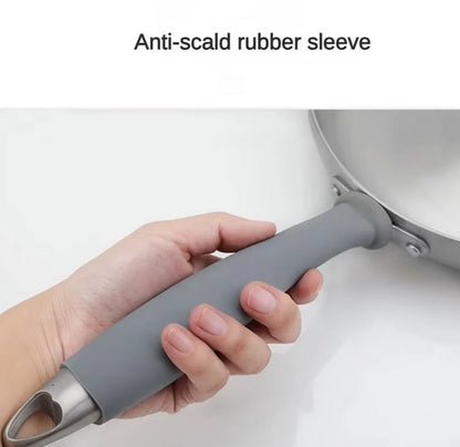 Purilite Select Heat Resistant Rubber Pan Handle Sleeve – Anti-Scalding Frying Pan Protector with Anti-Slip Design (Multiple Sizes) - PuriLite