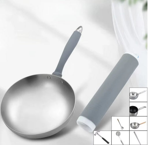 Purilite Select Heat Resistant Rubber Pan Handle Sleeve – Anti-Scalding Frying Pan Protector with Anti-Slip Design (Multiple Sizes) - PuriLite