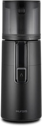 Hurom H400 Easy Clean Slow Juicer, Matte Black | Hands Free | Hopper Fits Whole Produce | Quiet Motor | Scrub Free Cleaning | BPA Free | Easy Assembly | Healthy Living | Cold Press Masticating Juicer - PuriLite