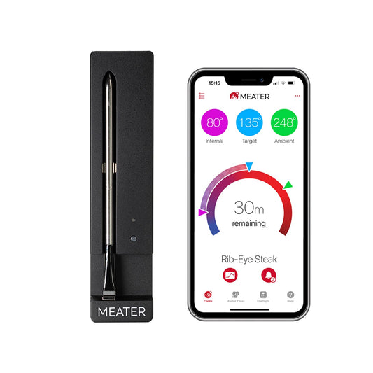 MEATER SE [New]: Wireless Smart Bluetooth Meat Thermometer | 50+ Master Class Recipes in Free App | Measures Internal & Ambient Temp | Ideal for Oven, Grill, Kitchen, BBQ, Smoker, Air Fryer, Sous Vide - PuriLite
