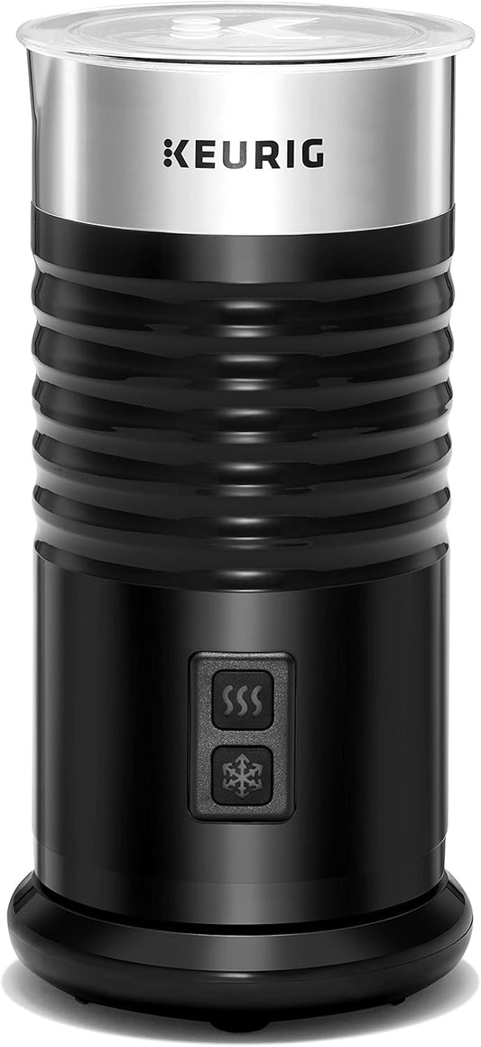 Keurig Milk Frother For Lattes And Cappuccinos, Features Hot And Cold Function, Black - PuriLite