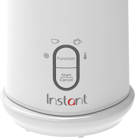 Instant Pot Instant Milk Frother, 4-in-1 Electric Milk Steamer, 10oz/295ml Automatic Hot and Cold Foam Maker and Milk Warmer for Latte, Cappuccinos, Macchiato, from The Makers of Instant 500W, White - PuriLite