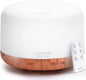 ASAKUKI 500ml Essential Oil Diffuser, 5 in 1 Premium Ultrasonic Aromatherapy Fragrant Oil Vaporizer Humidifier with Remote Control, 3 Timer and Auto-Off Safety Switch, 7 LED Light Colors - PuriLite