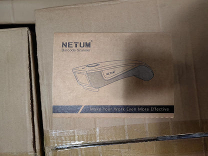 NETUM Bluetooth Barcode Scanner, Compatible with 2.4G Wireless & Bluetooth Function & Wired Connection, Connect Smart Phone, Tablet, PC, Laser Bar Code Reader Work with Windows, Mac,Android, iOS - PuriLite