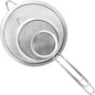 YLYL 3 Pcs Super Wire Extra Fine Mesh Strainer with Handle, Small Medium Large Size Sifter Metal Strainer Set, Stainless Steel Sieve Fine Mesh Strainers for Kitchen Rice Juice Quinoa Food Flour Baking - PuriLite