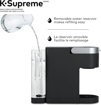 Keurig K-Supreme Single Serve K-Cup Pod Coffee Maker, With MultiStream Technology, Black - PuriLite